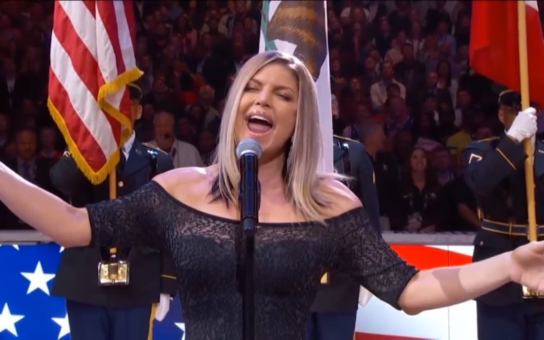 Fergie Butchers the National Anthem